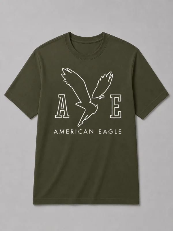 Crew Neck T-Shirt  ICON American Eagle - Multi Colours
